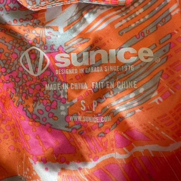 Sunice Orange and Pink Patterned Jacket - Picture 2 of 7